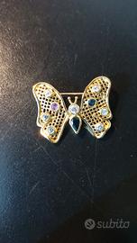 Spilla in oro a forma di farfalla
