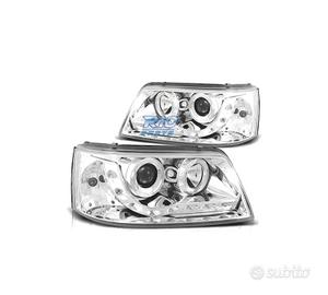 FARI VOLKSWAGEN VW T5 03-09 LUCE DIURNA FONDO CROM