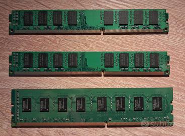 RAM per PC fisso 6 GB perfette