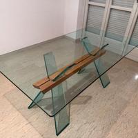 Tavolo Cattellan Italia in cristallo