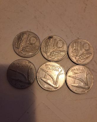 monete da 10 lire 1954