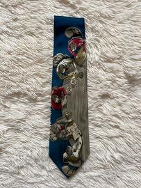 Cravatta vintage in seta Made in Italy