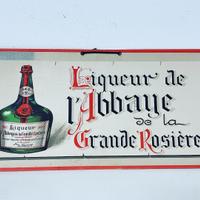 Insegna tabella liquore Abbazia antica
