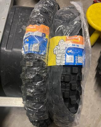 Michelin Tracker 120 18 e 90 90 21  gomme nuove