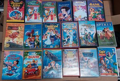 Vhs d'animazione e cartoni animati 