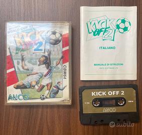 Kick Off 2 cassetta Commodore 64