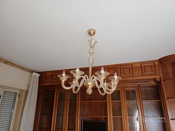 Lampadario in vetro di Murano 