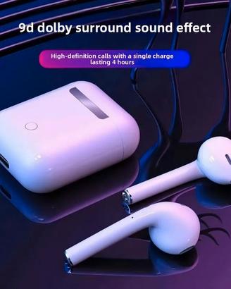 Auricolari Wireless Bluetooth TWS i12 bianco nuove