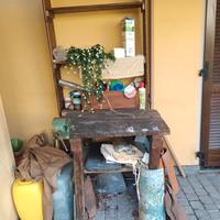 tavolo lavoro esterno rustico 