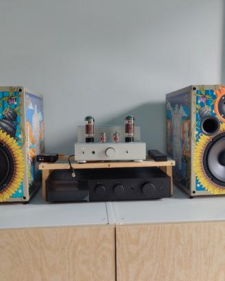 Impianto Elekit, casse Ciare e cavi Van den Hul