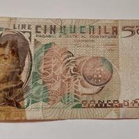 Banconota 5000 Lire Antonello da Messina