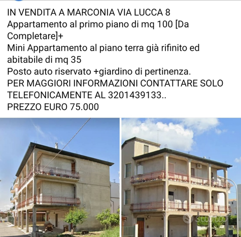 Appartamento +mini appartamento a Marconia (MT)