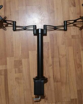 Supporto da scrivania doppio monitor