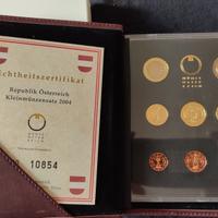 Serie divisionale Austria 2004 proof f. specchio