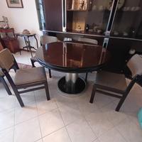 Tavolo tondo espandibile e sedie