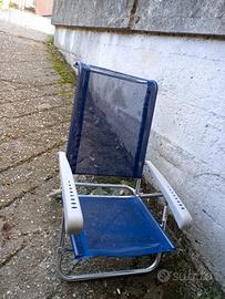 Sedia sdraio pieghevole 