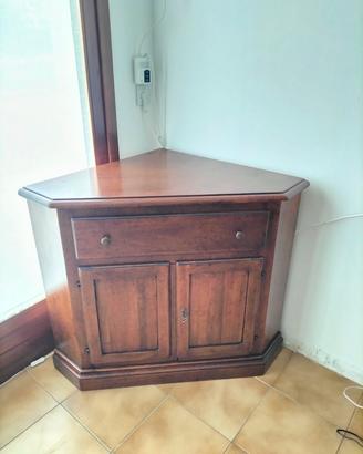 Mobile TV in legno con cassettone e ante