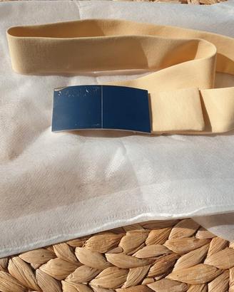 Céline Paris Cintura Donna in Tessuto  Fibbia Meta