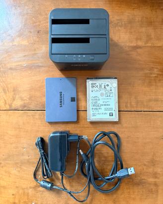 Kit Archiviazione: Case +SSD Samsung 1TB + HDD 1TB