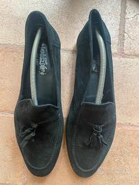 Scarpa mocassino scamosciato