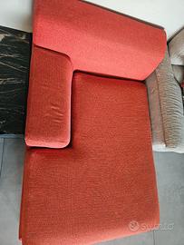 Chaise longue rossa