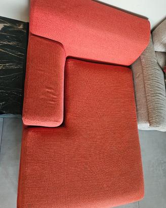 Chaise longue rossa