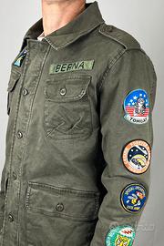 Giacca Field jacket Berna con patch