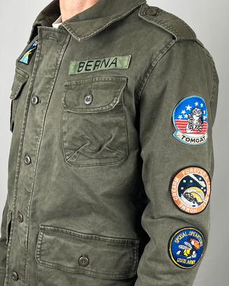 Giacca Field jacket Berna con patch