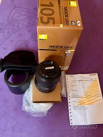 Nikon AF-S 105mm f2.8 G VR Micro - NUOVO cin Garan
