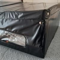 Scatole contenitore in tessuto e plastica