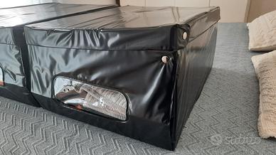 Scatole contenitore in tessuto e plastica