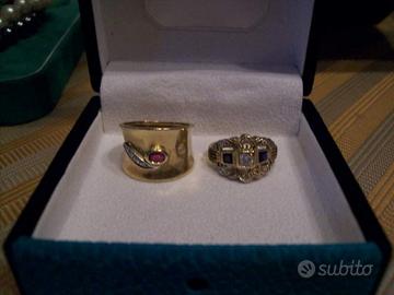 Telemarket anelli Oro Diamanti Brillanti e Rubino