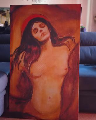 Quadro  su tela Madonna Munch 114x70