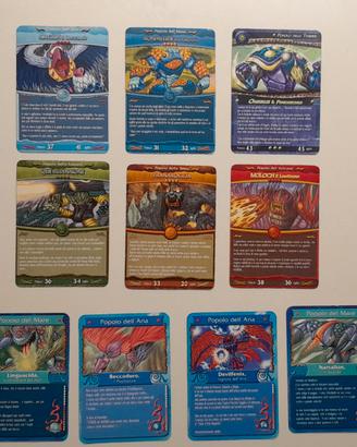 Lotto 11 Carte Gormiti Rare Serie Mix Usate