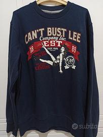 Felpa Maglione T-Shirt Lee Taglia M Blu