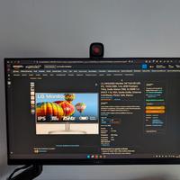 LG 24ML600S Monitor 24" Full HD LED IPS, 1920x1080