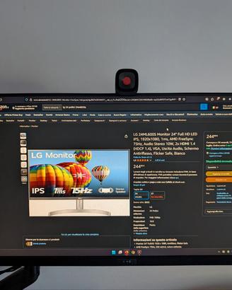 LG 24ML600S Monitor 24" Full HD LED IPS, 1920x1080
