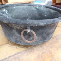Paiolo, pentola/Caldara in rame antico, fine '800