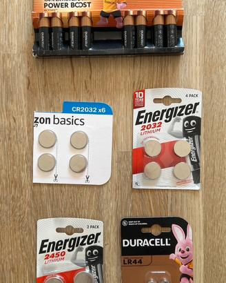 Batterie a pastiglia e stilo usa getta