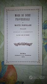 Modi di dire proverbiali e motti popolari italiani