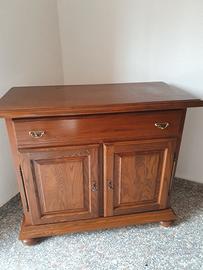 mobile base credenza