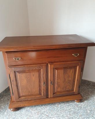 mobile base credenza