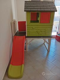 casetta bimbi smoby palafitta con scivolo
