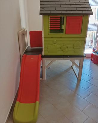 casetta bimbi smoby palafitta con scivolo