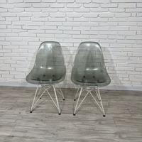 Coppia di sedie stile Vitra Eames