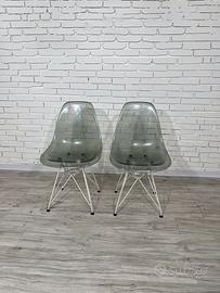 Coppia di sedie stile Vitra Eames