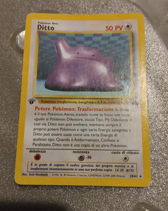 carta Pokemon Ditto prima edizione 18/62
