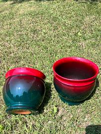 Coppia di copri vaso