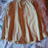 Camicia gialla in velluto