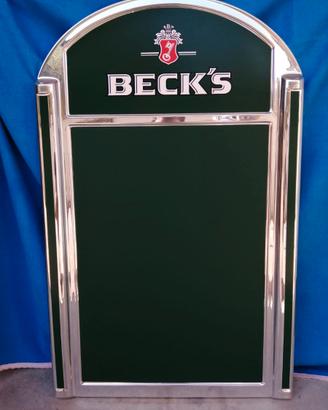 Insegna BECK'S Originale da Bar (Anni '80/'90)